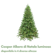 Cooper Albero di Natale con LED 3mm PE/PVC