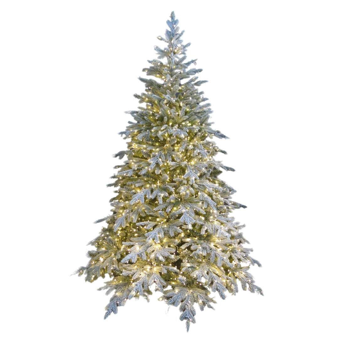 Peak Albero di Natale Innevato con LED PE PVC