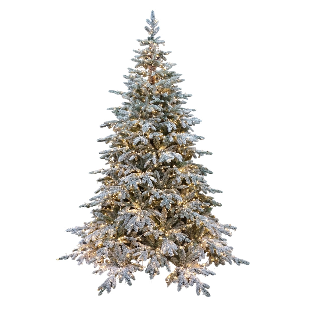 Peak Albero di Natale Innevato con LED PE PVC