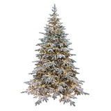 Peak Albero di Natale Innevato con LED PE PVC