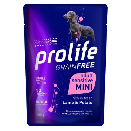 Prolife GrainFree Cibo Umido Cani Adulti t. Mini Agnello e Patate