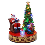 Scena Natalizia con Babbo Natale e Albero LED