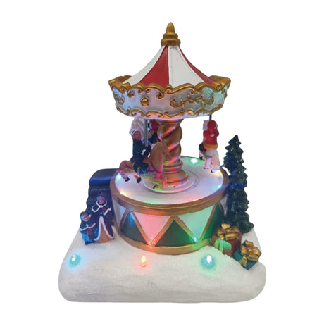 Giostra di Natale con LED e 8 Canzoni Natalizie