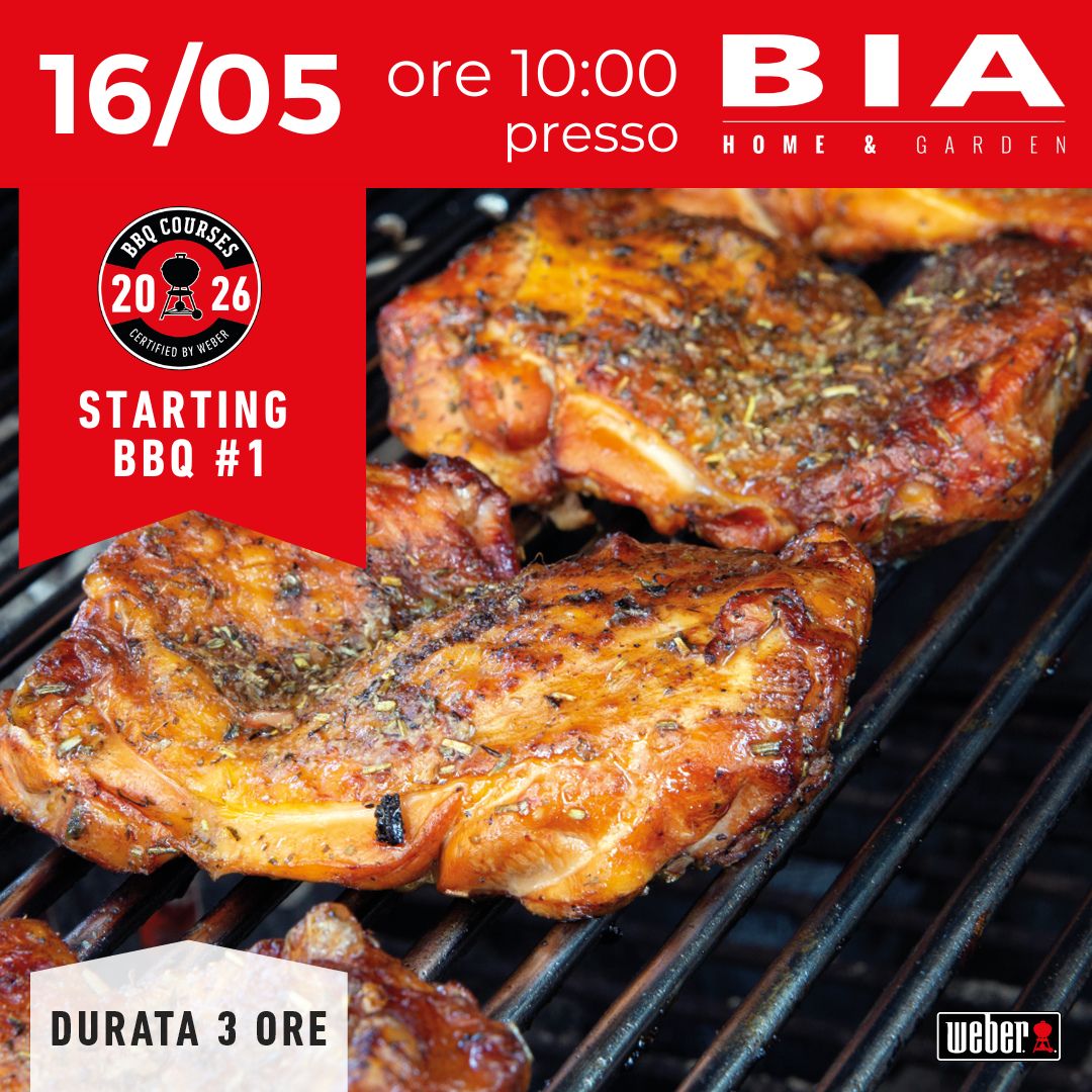 Starting bbq #1 - Corso certificato Weber 16/05/2026