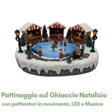 Pattinaggio sul Ghiaccio Natalizio con LED e Musica
