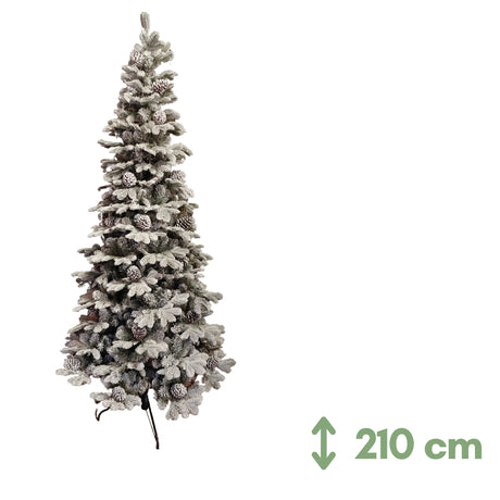 Oregon Albero di Natale Floccato PE/PVC