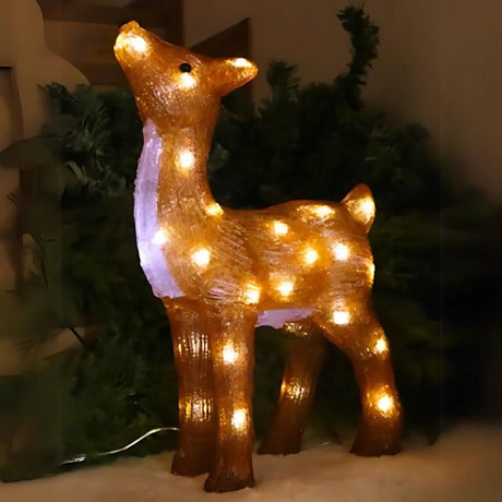 Renna Luminosa con LED Bianchi - Decorazione Natalizia Colorata per Esterni