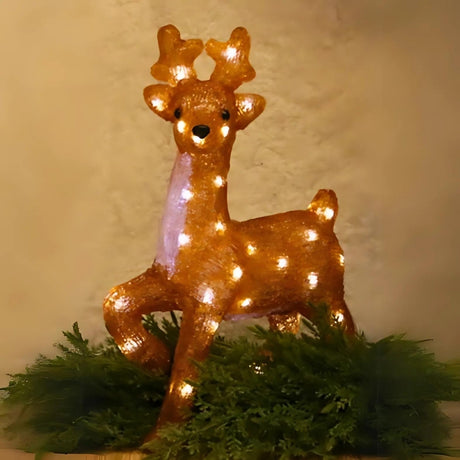 Renna Luminosa in Acrilico con LED - Decorazione Natalizia per Giardino