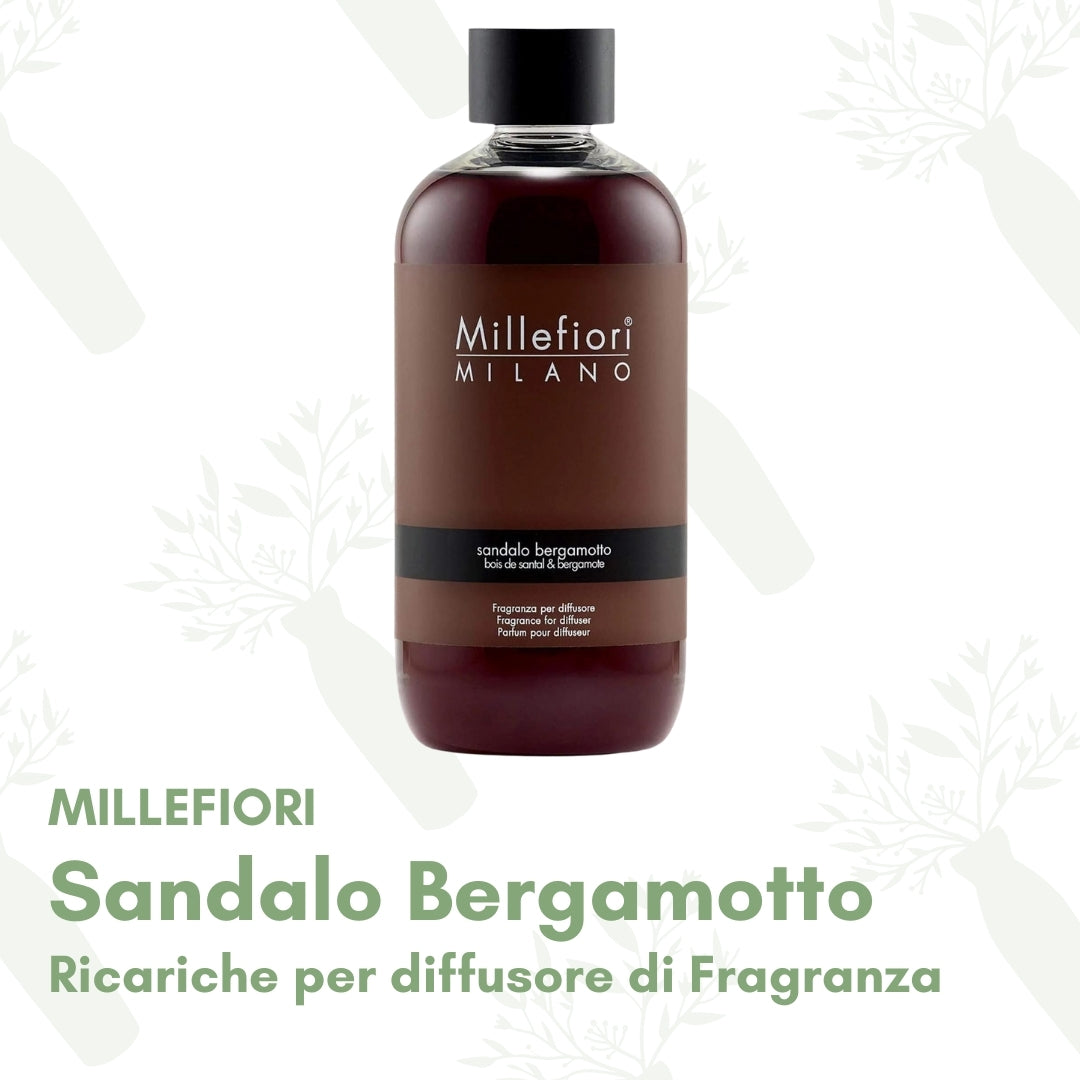 Sandalo Bergamotto - Ricarica per diffusore di fragranza Millefiori