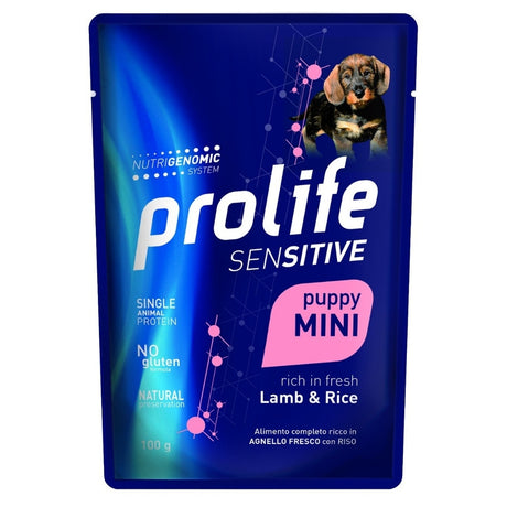 Prolife Sensitive Cibo Umido Cani Cuccioli Mini Agnello Riso