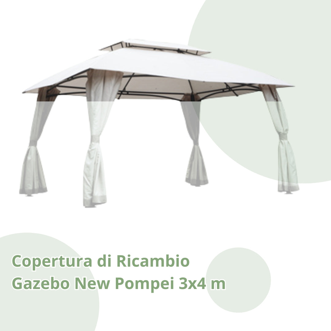 Telo Impermeabile Air-vent Telo Ricambio Gazebo 3x3m PVC - Copertura Impermeabile Con Air-Vent Gazebo 4x4 - Foto 8