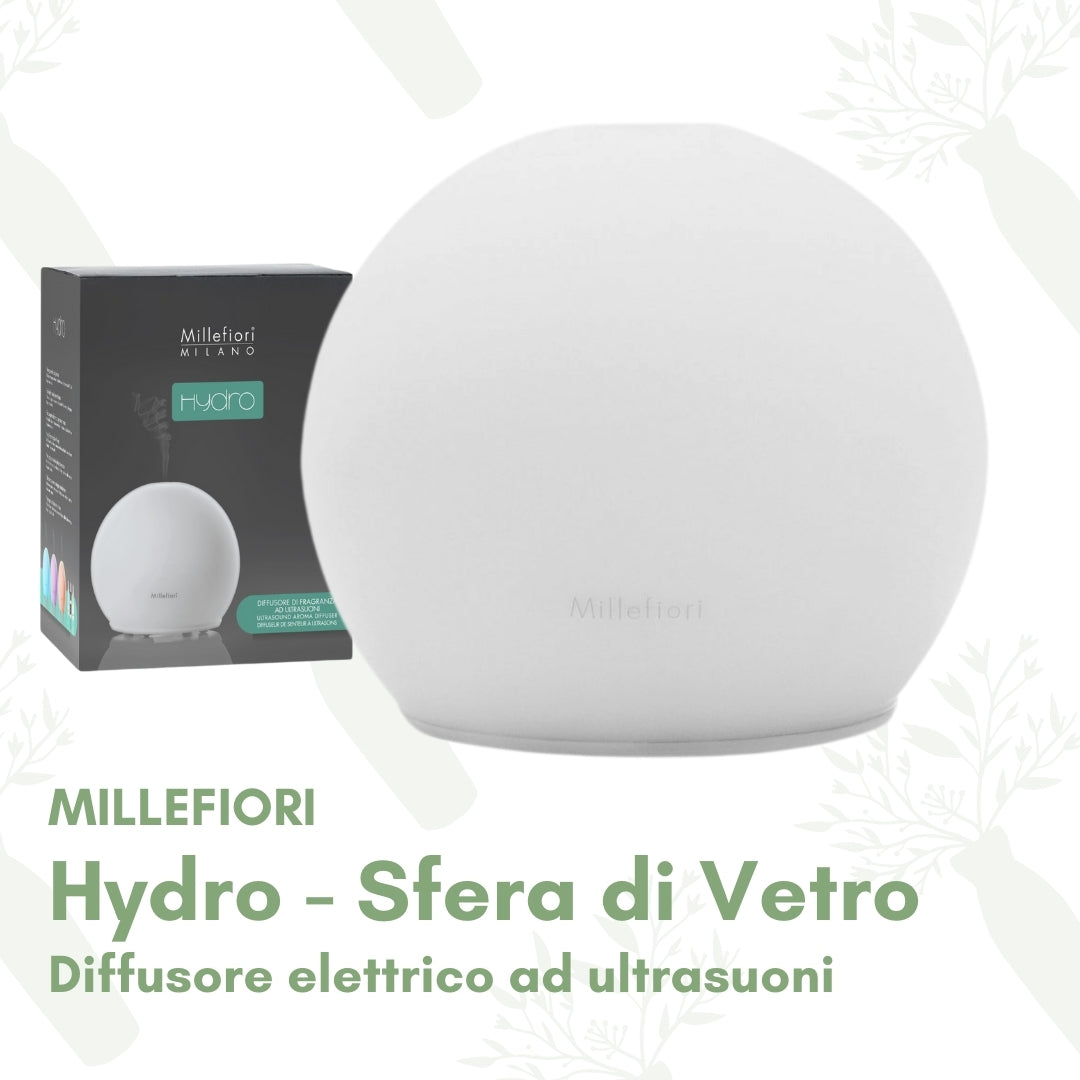 Diffusore ad ultrasuoni Millefiori Hydro Sfera in Vetro