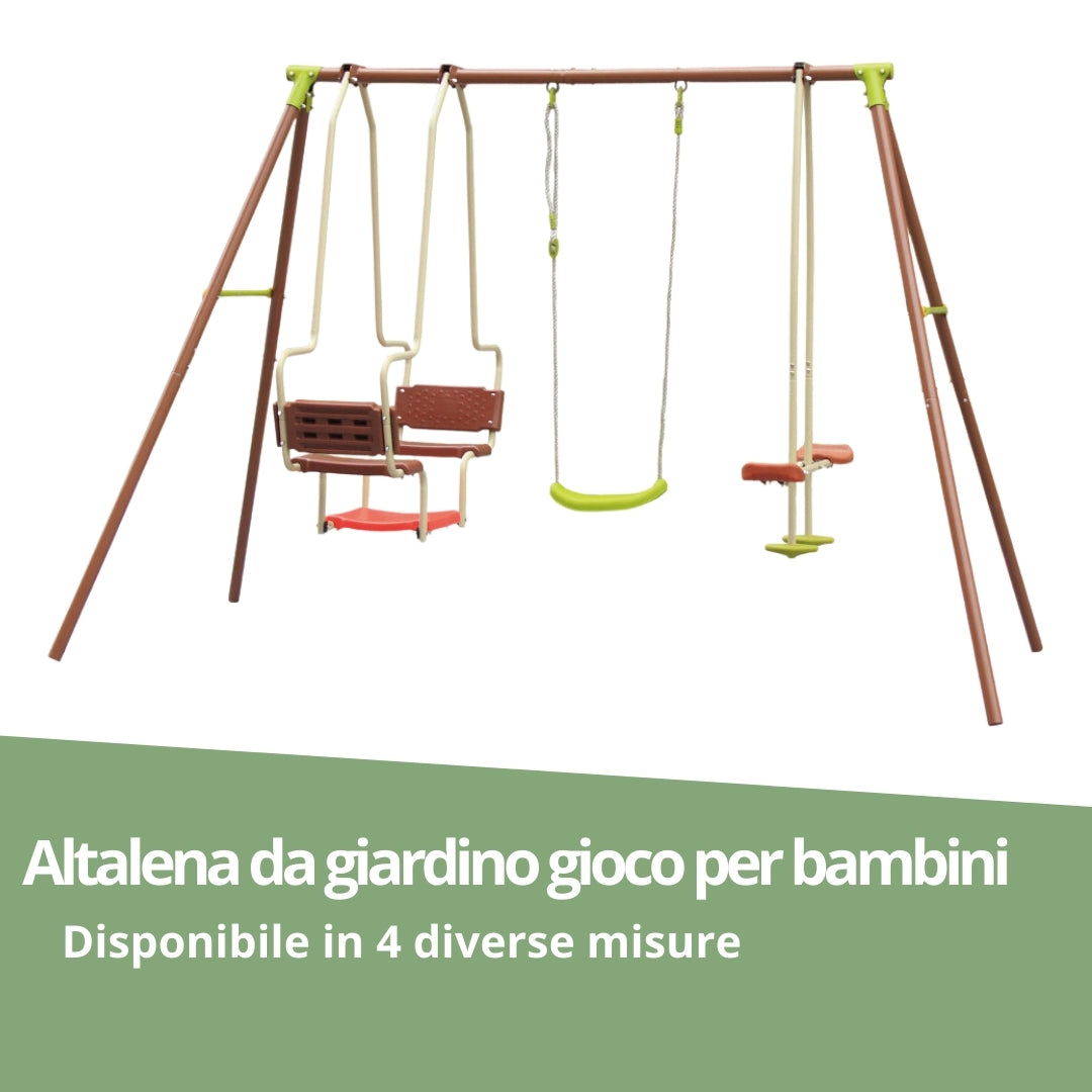 Altalena da giardino per Bambini in Acciaio Resistente