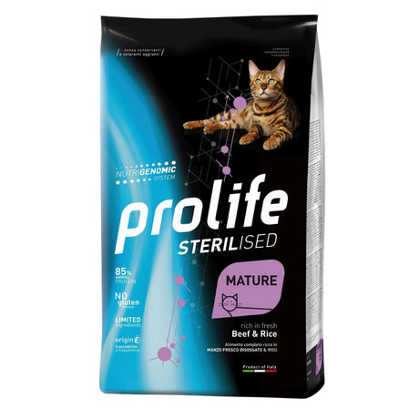 Prolife Sterilized Crocchette Gatto Maturo Manzo e Riso 400 g