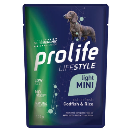 Prolife LifeStyle Cibo Umido Cani Adulti t. Mini Merluzzo Riso