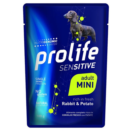 Prolife Sensitive Cibo Umido Cane Adulto t. Mini Coniglio Patate