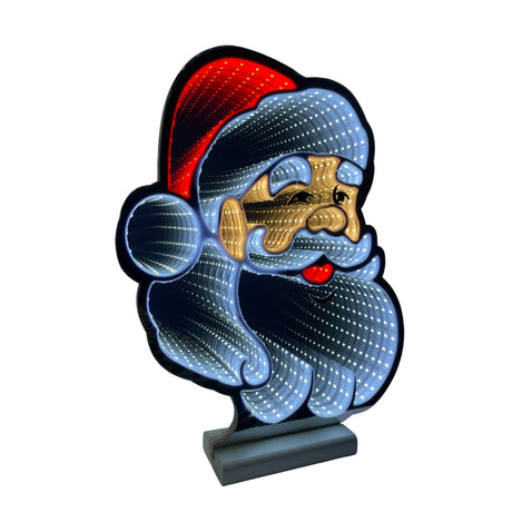 Decorazione Luminosa Babbo Natale H 12 cm - Illuminazione Natalizia Originale