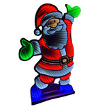 Babbo Natale Luminoso - Figura Natalizia Luminosa