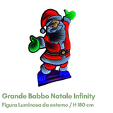 Grande Babbo Natale Luminoso - Figura Natalizia Luminosa da Esterno