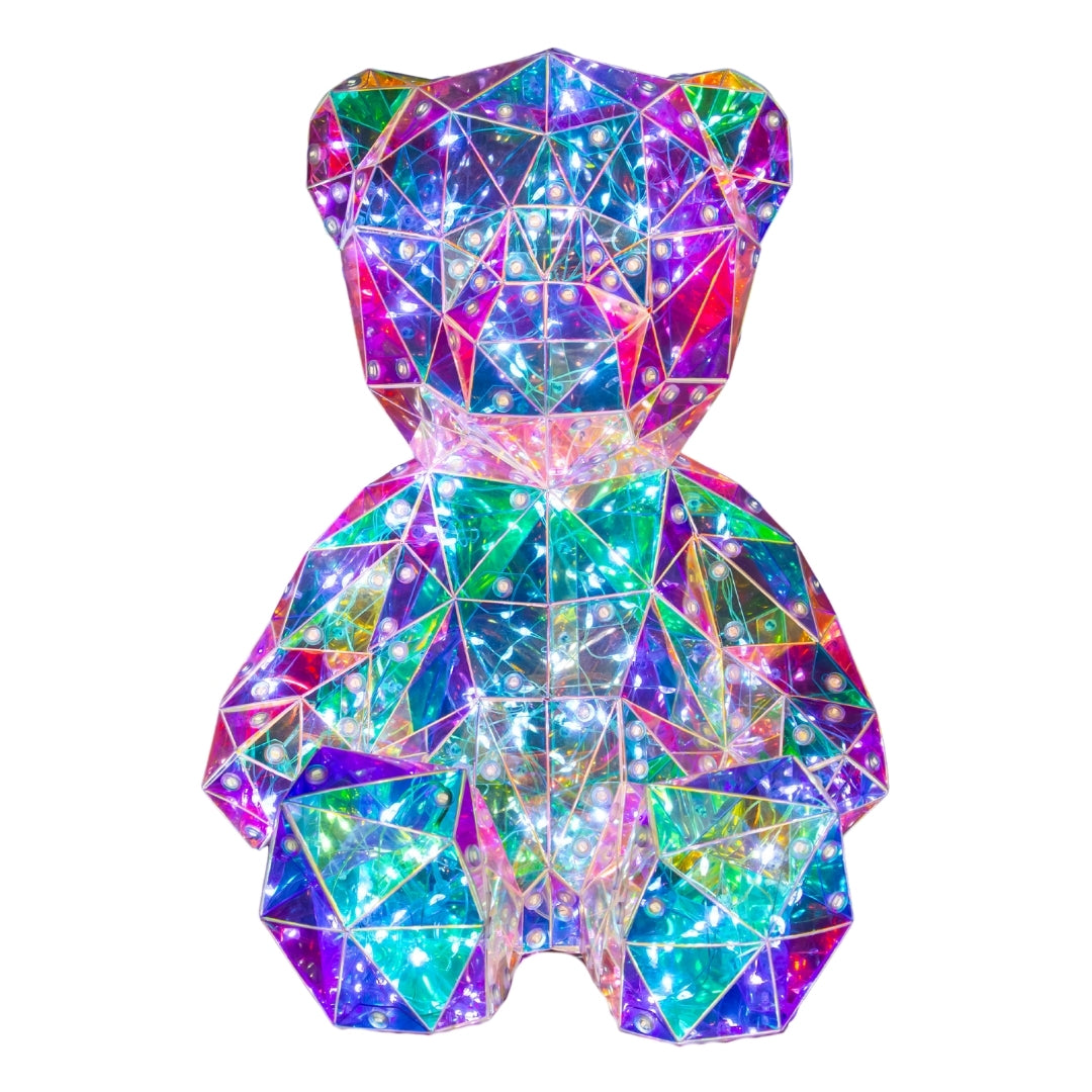 Orso Luminoso con 60 LED - Decorazione Iridescente Arcobaleno