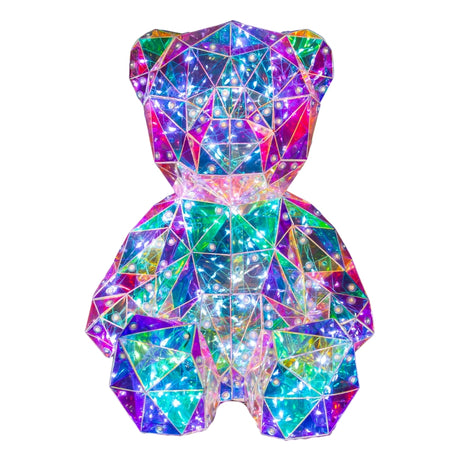 Orso Luminoso con 60 LED - Decorazione Iridescente Arcobaleno