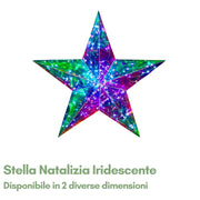 Stella Natalizia Iridescente - Addobbo Luminoso da Interno