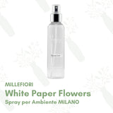 White Paper Flowers - Spray per ambiente Millefiori Milano