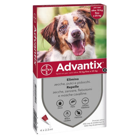 Advantix Spot On Cani 10-25 kg - Antiparassitari cani