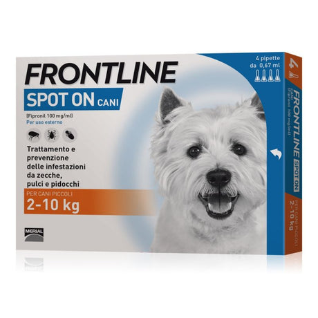 Frontline Spot-On Cani 2-10kg - Antipulci e zecche per cani