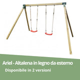 Ariel - Altalena in legno da esterno