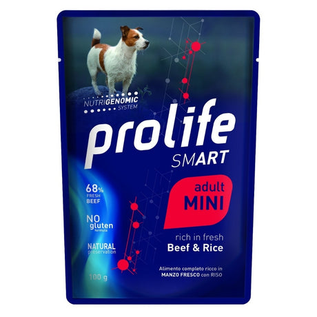 Prolife Smart Cibo Umido Cane Adulto t. Mini Manzo e Riso