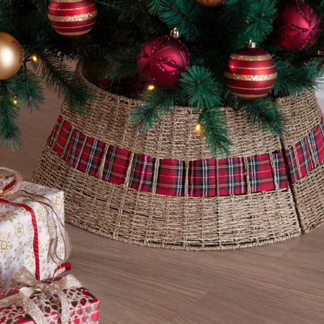 Copribase in Salice con Nastro Decorativo Scozzese