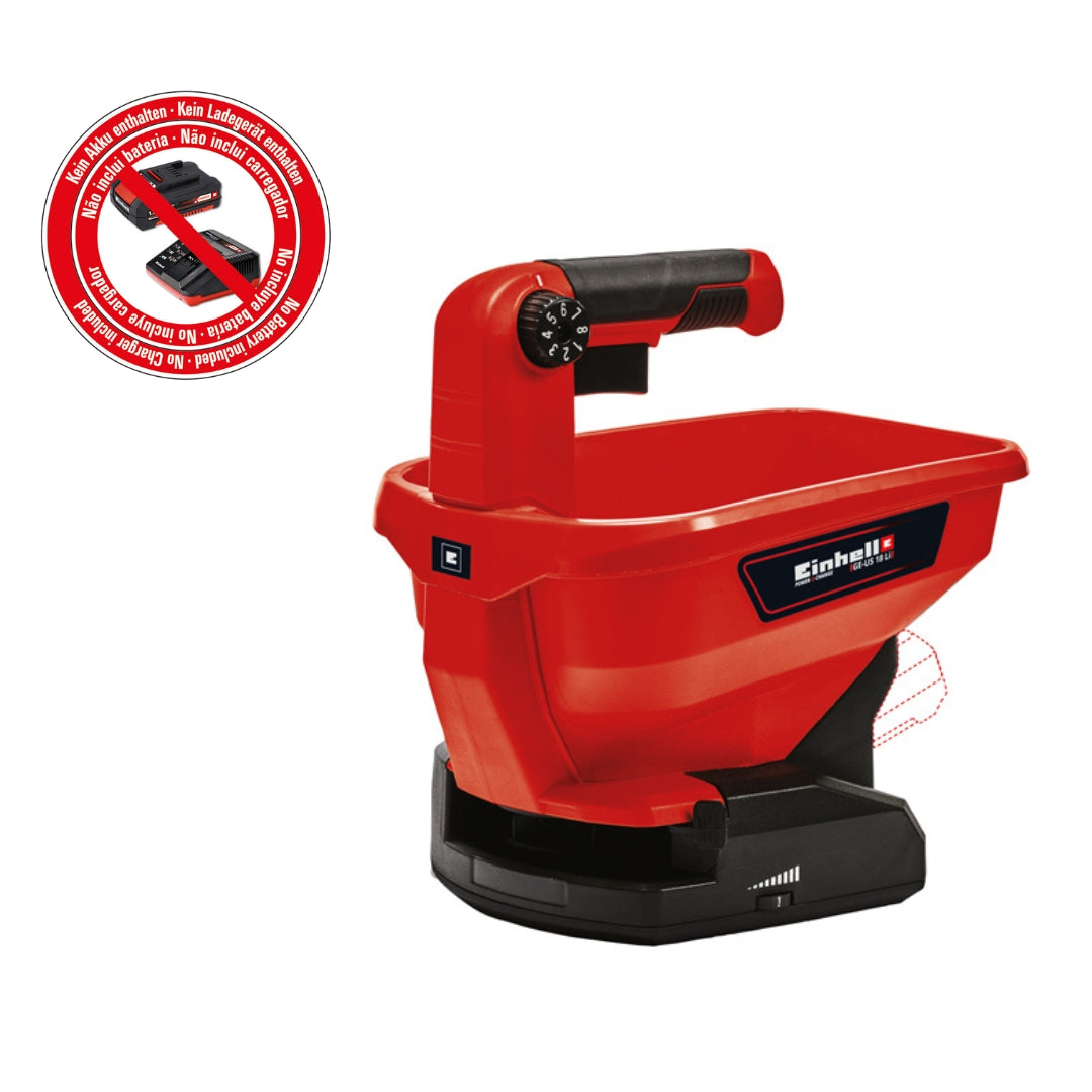 Spargitore a batteria GE-US 18 Li Solo - Spargitore da giardino