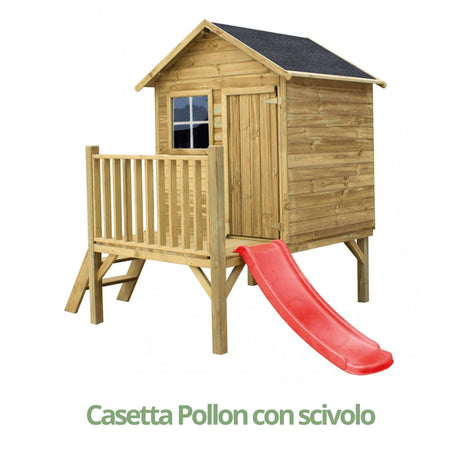 Pollon - Casetta in legno per bambini