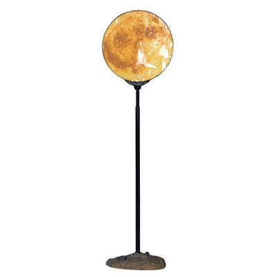 Luna piena luminosa Lemax su sostegno estendibile nero.