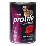 Prolife Grainfree Cibo Umido Cane Adulto Sensitive t. M/L Manzo Patate