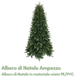 Ampezzo Albero di Natale Misto PE/PVC