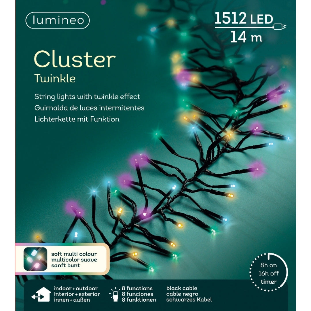 Cluster Luminoso Effetto Twinkle 13,5 m