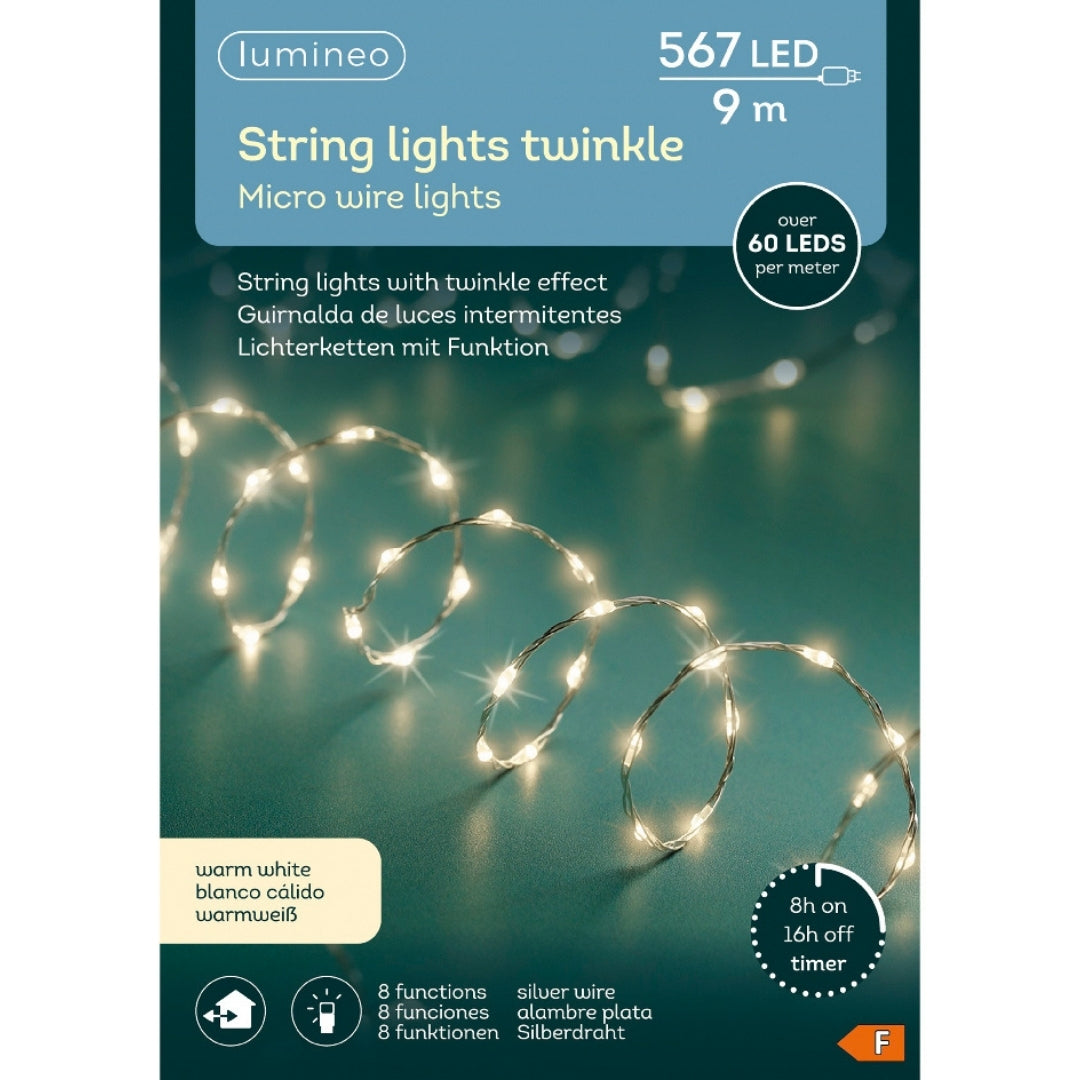 Luci Microled Natalizie per Albero di Natale da 9m