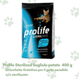 Prolife Sterilised Grainfree Gatto Sensibile Sogliola e Patate 400g