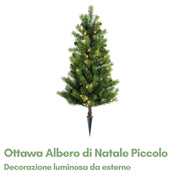 Ottawa Albero di Natale Piccolo con LED da esterno