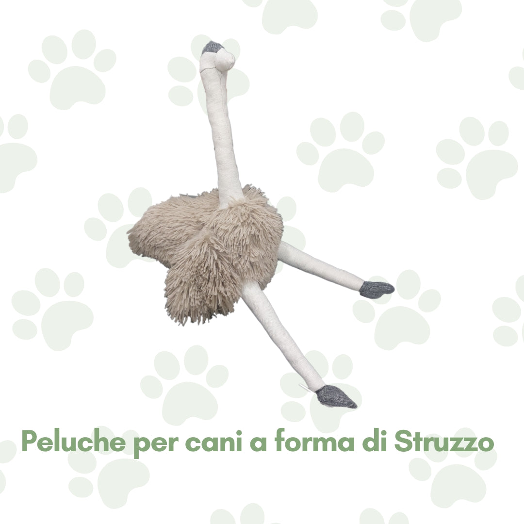 Peluche per Cani a forma di Struzzo