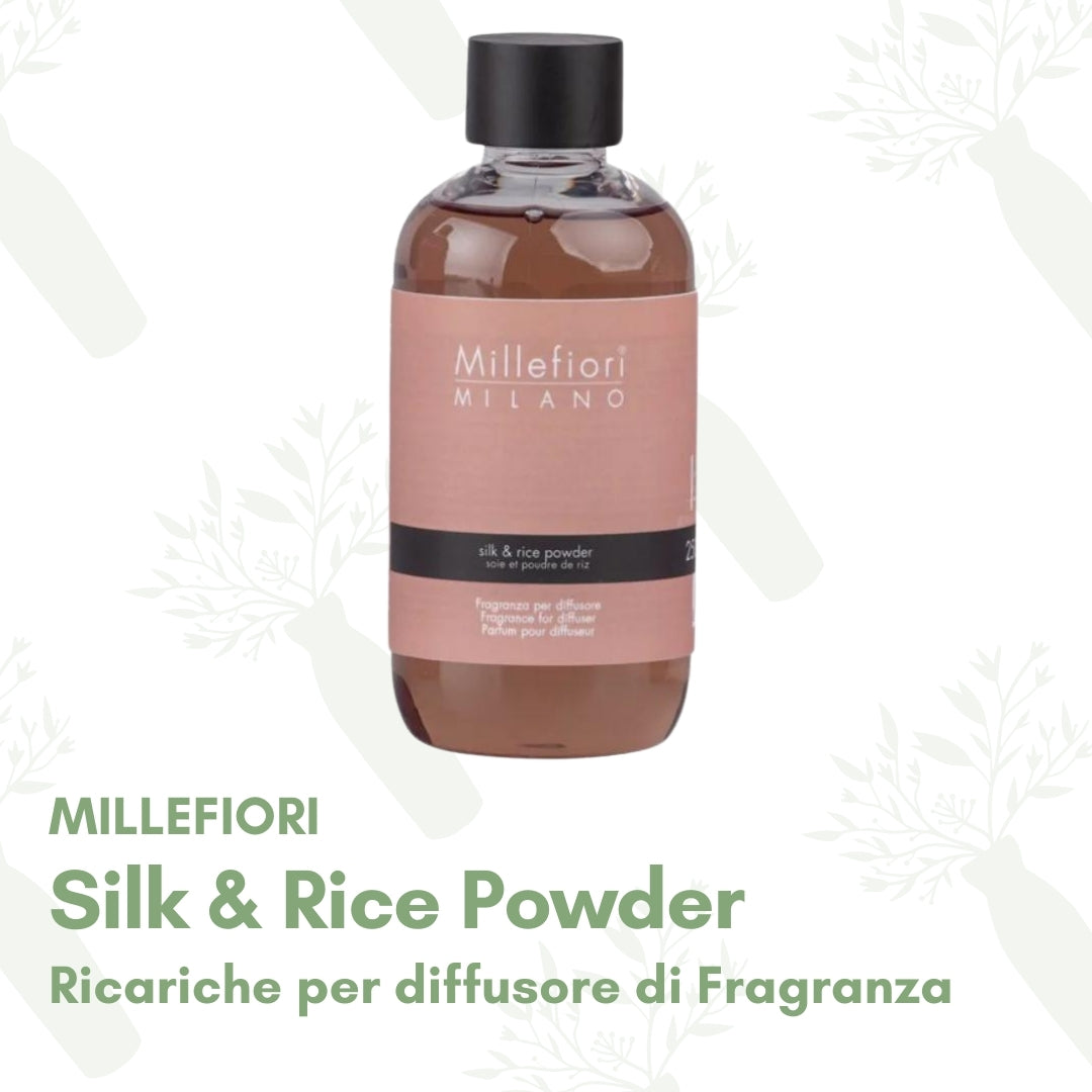 Silk & Rice Powder - Ricarica per diffusore di fragranza Millefiori