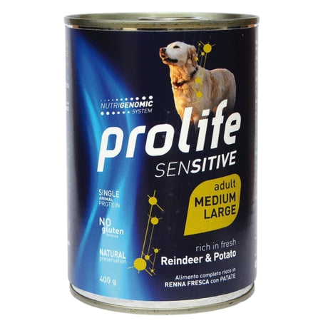 Prolife Sensitive Cibo Umido Cane Adulto t. M/L Renna e Patate 400g