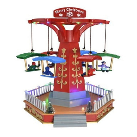 Giostra di Natale con Seggiolini Volanti e LED