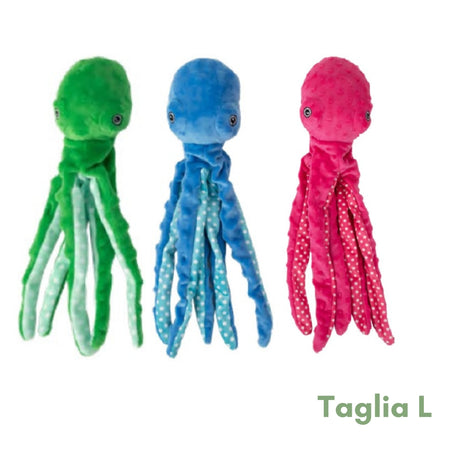 Peluche per Cani a forma di Polpo colorato