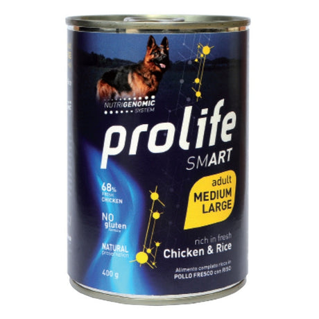 Prolife Smart Cibo Umido Cane Adulto t. M/L Pollo e Riso 400g