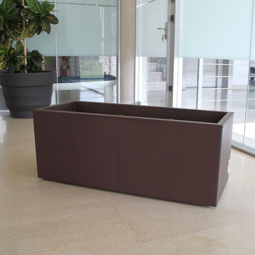 Kebe Greener 100 cm - Vaso rettangolare con ruote