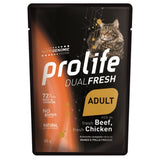 Prolife Dualfresh Cibo Umido Gatto Adulto Manzo e Pollo 85g