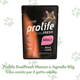 Prolife Dualfresh Cibo Umido Gatto Adulto Manzo e Agnello 85g